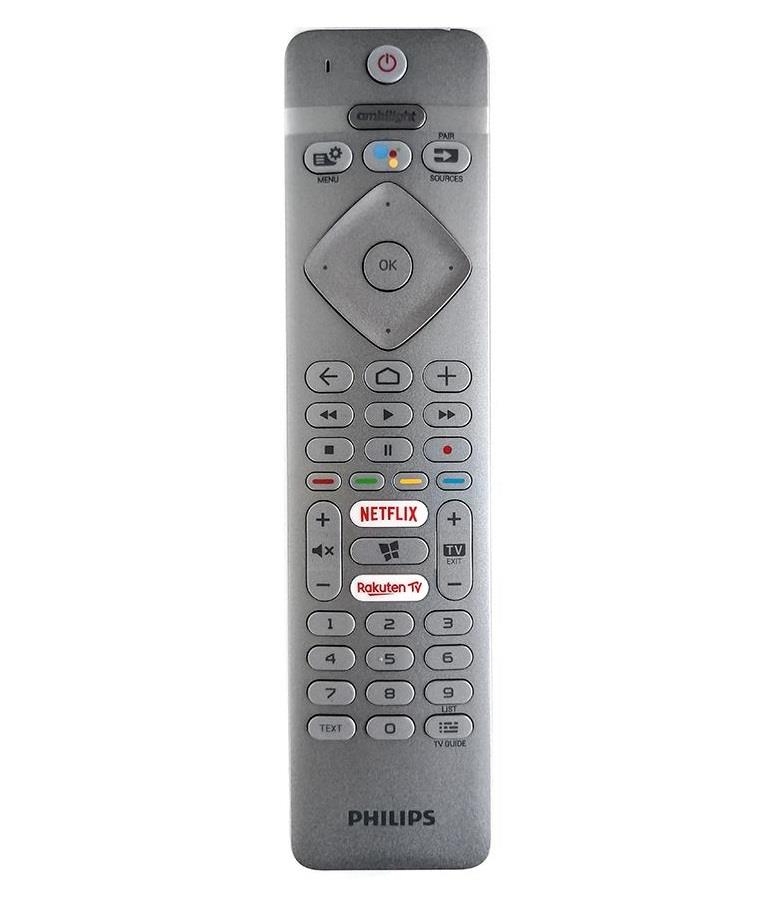 BYCONNERS Philips%20SMART%204K%208K%20LED-HD%20TV%20için%20Uygun%20- 65PUS7304/12 Uyumlu%20Akıllı%20KUMANDA%20Yedek%20kumanda%20- Mikrofonlu%20Kumanda-Gri